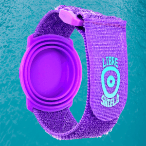 Libre Shield Armband 2 [PURPLE] designed for Abbott FreeStyle Libre 2 & RIO glucose CGM sensors